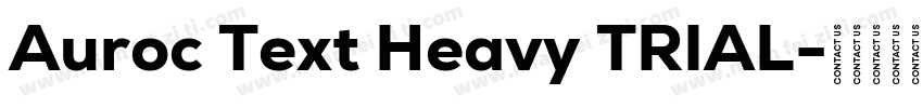 Auroc Text Heavy TRIAL字体转换